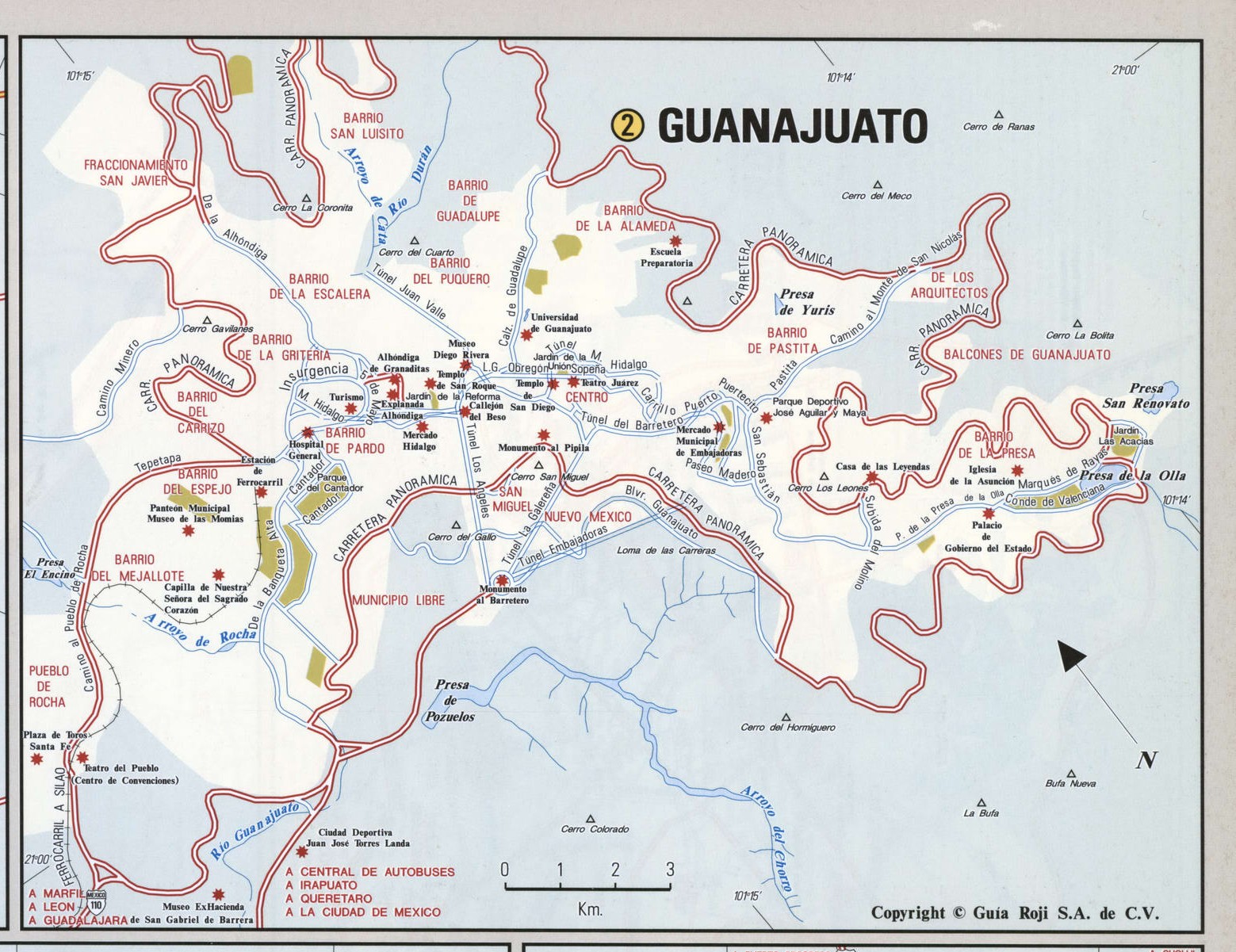 Interactive Map Of Guanajuato MexConnect, 49% OFF