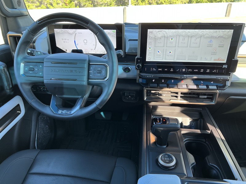 The View From The Drivers Seat In The Hummer Ev