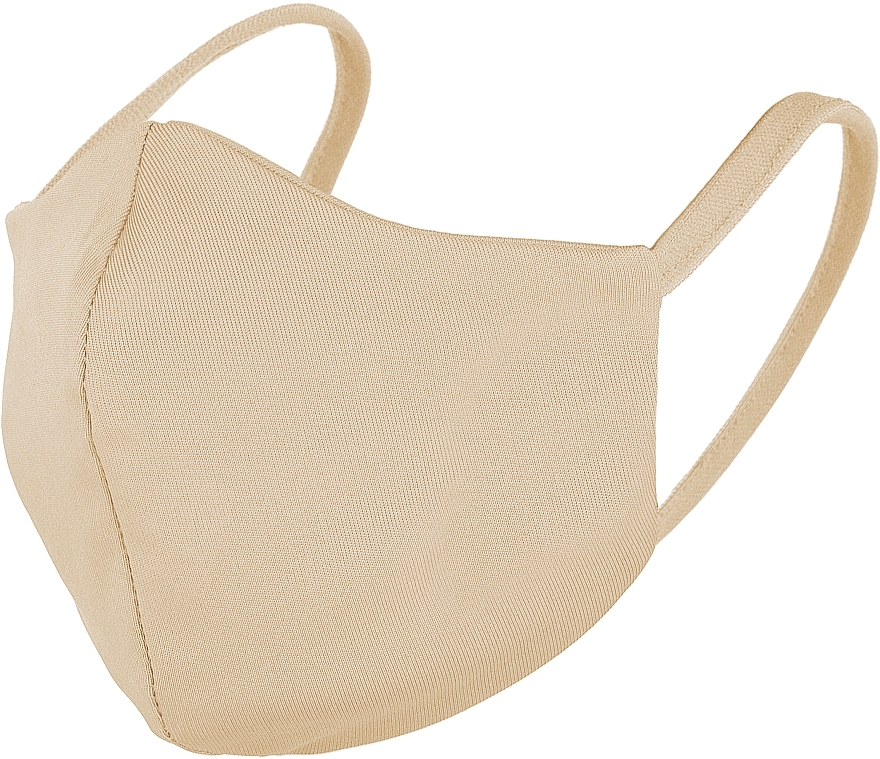 Fabric Face Mask 'My Guard', beige, M-size - MAKEUP