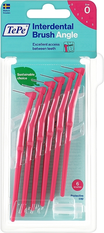 Interdental Brush - TePe Interdental Brushes Angle Pink 0,4mm