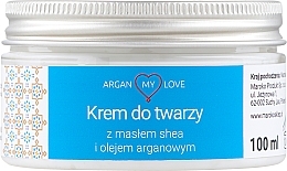 Nourishing Face Cream Argan My Love Nourishing Face Cream With Shea Butter And Argan Oil