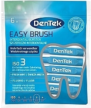 Interdental Brush, 0.6 mm, Pack of 6 DenTek Easy Brush