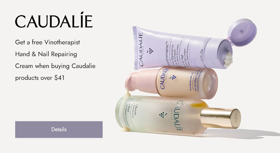 Get a free Vinotherapist Hand & Nail Repairing Cream when buying Caudalie products over $41