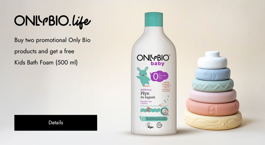 Buy two promotional Only Bio products and get a free Kids Bath Foam (500 ml)