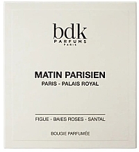 Scented Candle in Glass BDK Parfums Matin Parisien Scented Candle