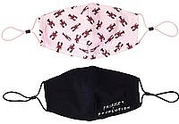 Face Mask, 2 pcs Makeup Revolution X Friends Re-Useable Fabric Face Covering 2 Pack