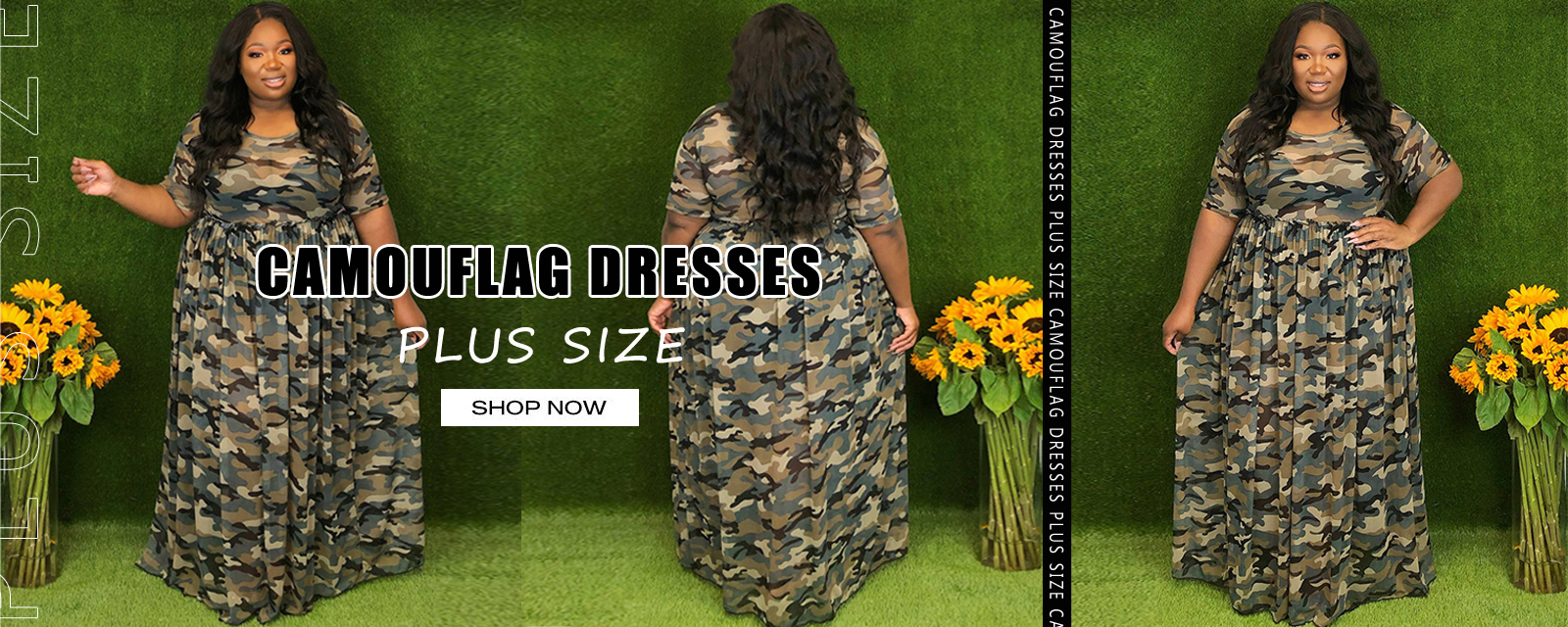 camouflage dresses plus size