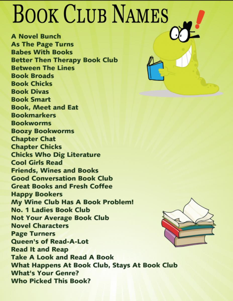 clubs ideas book for creative Names  Book Club HubPages