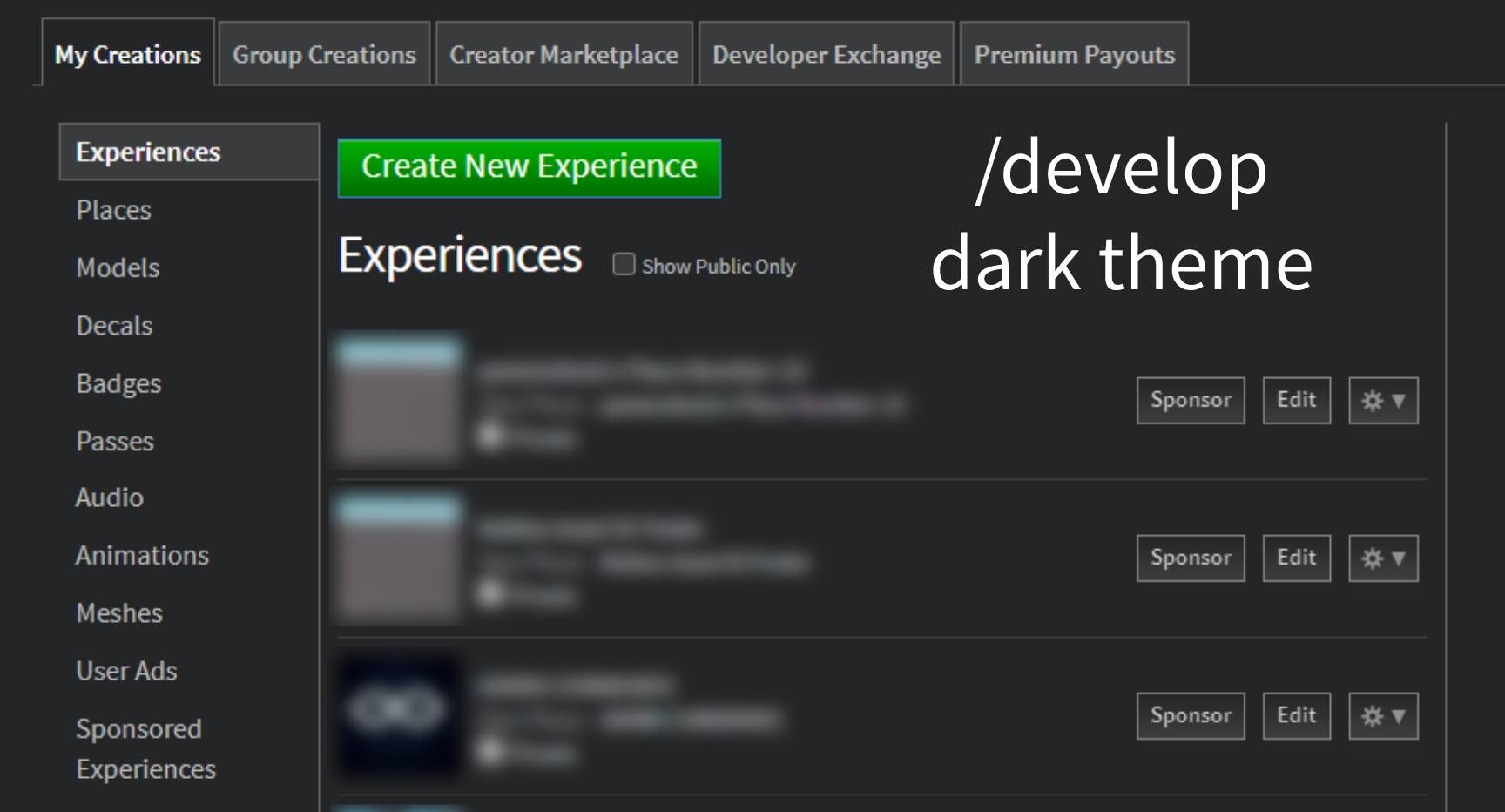 Roblox Dark Theme