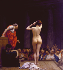 A Roman Slave Market by Jean-Léon Gérôme