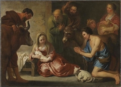 The adoration by the shepherds by Erasmus Quellinus II