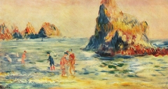 Rock cliffs near Guernsey by Auguste Renoir