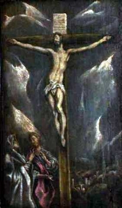 Crucifixion with the Virgin Mary and Saint John the Evangelist by El Greco