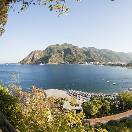 Uitzicht op de zee in Marmaris, Turkije