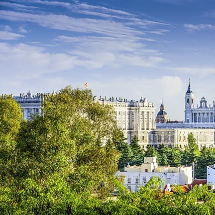 Kathedraal van Madrid in Spanje