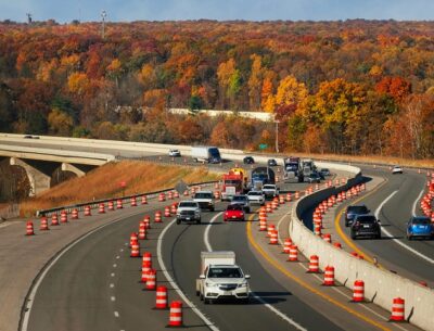 Cars traveling on highway