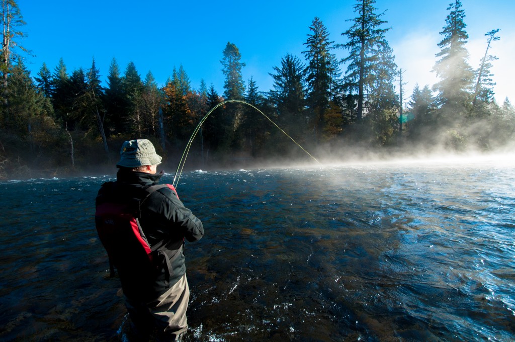 fly fishing for Salmon