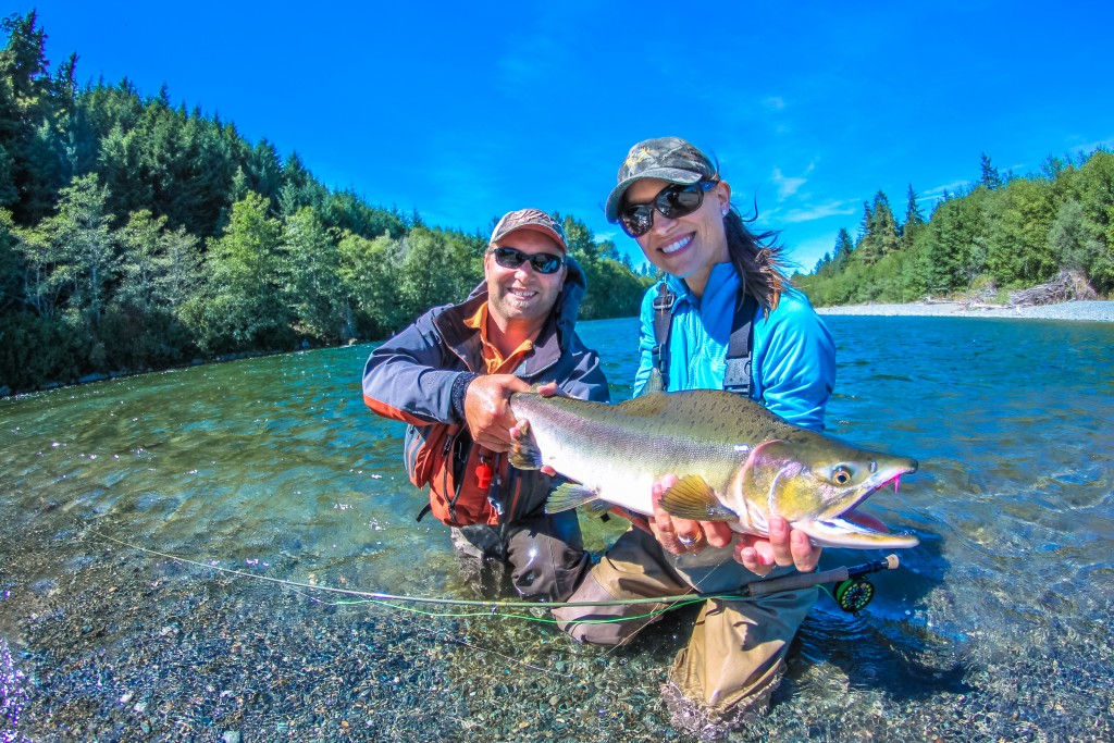 Fly fishing on Vancouver Island