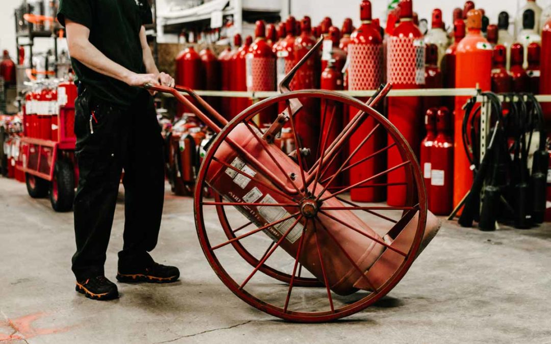 oil and gas fire extinguisher