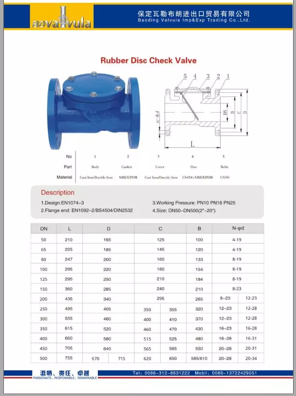 Catalog van 1 chiều BaoDing