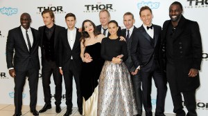 Adewale Akinnuoye-Agbaje, Chris Hemsworth, Kat Dennings, Stellan Skarsgard, Natalie Portman, Christopher Eccleston, Tom Hiddleston and Idris Elba