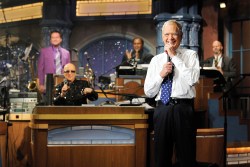 David Letterman late night show on CBS