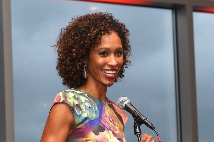 LOUISVILLE, KY - MAY 04:  Sage Steele attends Culinary Kickoff At Kentucky Derby at Muhammad Ali Center on May 4, 2017 in Louisville, Kentucky.  (Photo by Robin Marchant/Getty Images for #Culinary Kickoff)