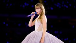 INGLEWOOD, CALIFORNIA - AUGUST 03: EDITORIAL USE ONLY. Taylor Swift performs onstage during "Taylor Swift | The Eras Tour" at SoFi Stadium on August 03, 2023 in Inglewood, California. (Photo by Emma McIntyre/TAS23/Getty Images for TAS Rights Management)