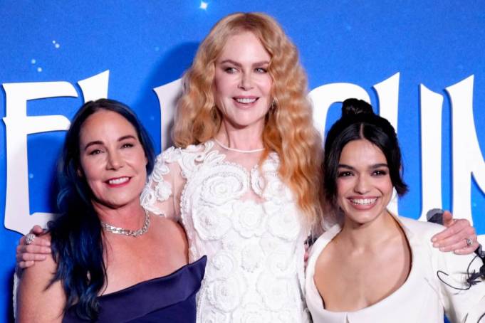 Vicky Jenson, Nicole Kidman, Rachel Zegler at the premiere of "Spellbound" at The Paris Theater on November 11, 2024 in New York, New York.  (Photo by Adela Loconte/Variety via Getty Images)