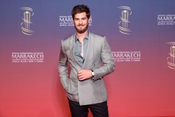 MARRAKECH, MOROCCO - NOVEMBER 29: Jury member Andrew Garfield attends the Opening Ceremony and screening of “The Order" during the  21st Marrakech International Film Festival on November 29, 2024 in Marrakech, Morocco.  (Photo by Marc Piasecki/Getty Images)