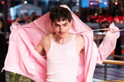 BERLIN, GERMANY - FEBRUARY 14: Timothée Chalamet attends the "A Complete Unknown" premiere during the 75th Berlinale International Film Festival Berlin at Berlinale Palast on February 14, 2025 in Berlin, Germany. (Photo by Andreas Rentz/Getty Images)