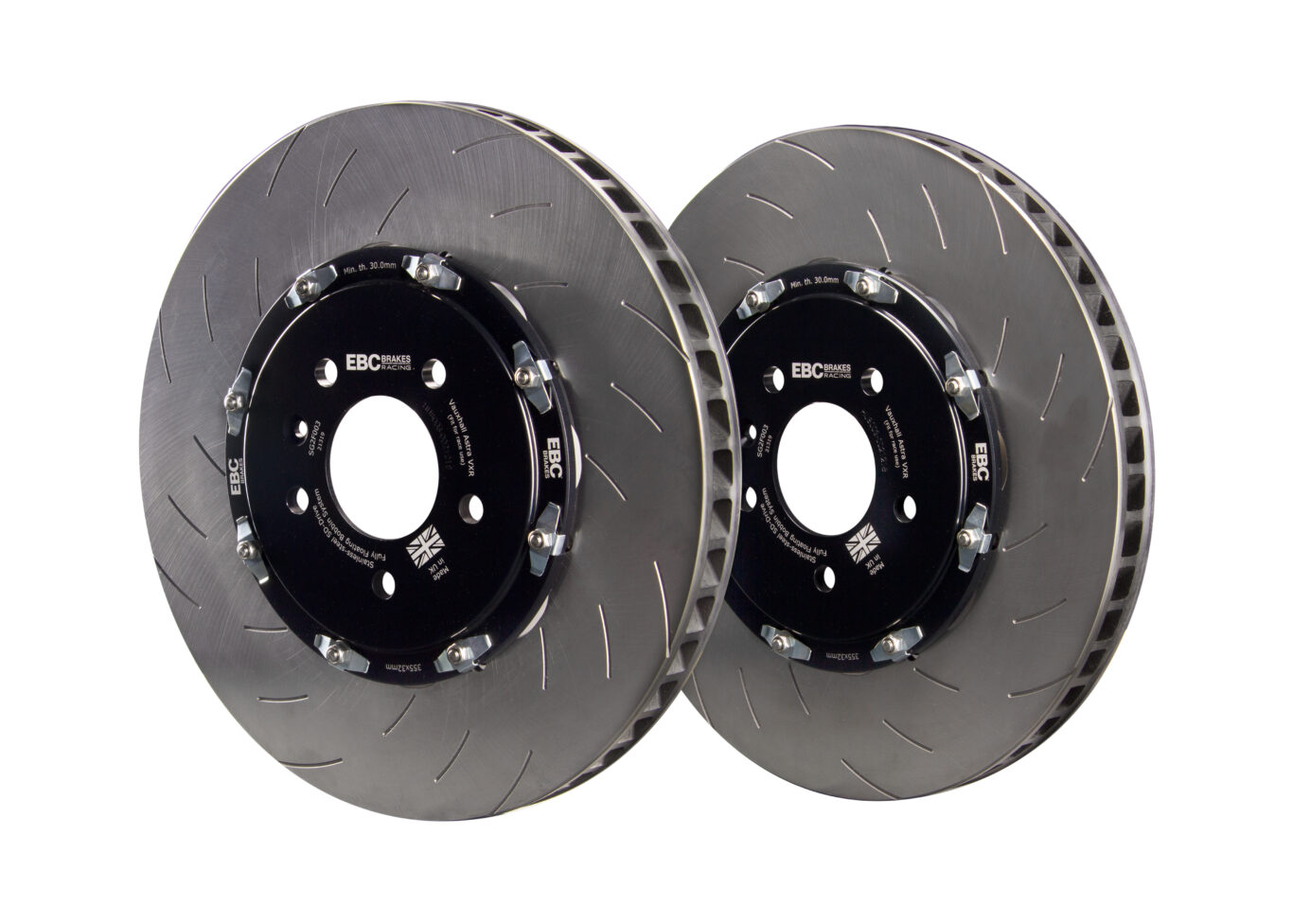 EBC 2-Piece Front 355mm Brake Discs - Pair - Vauxhall Astra VXR 2012 ...