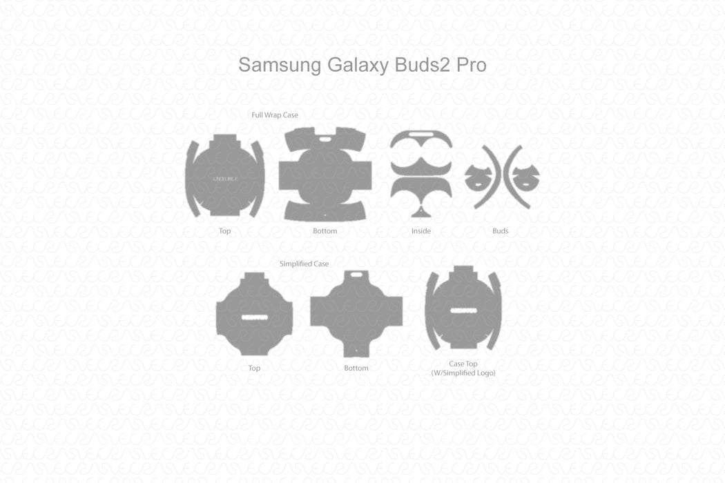 Galaxy Buds 2 Pro Skin CutFile Vector Template Full Wrap SVG — VecRas