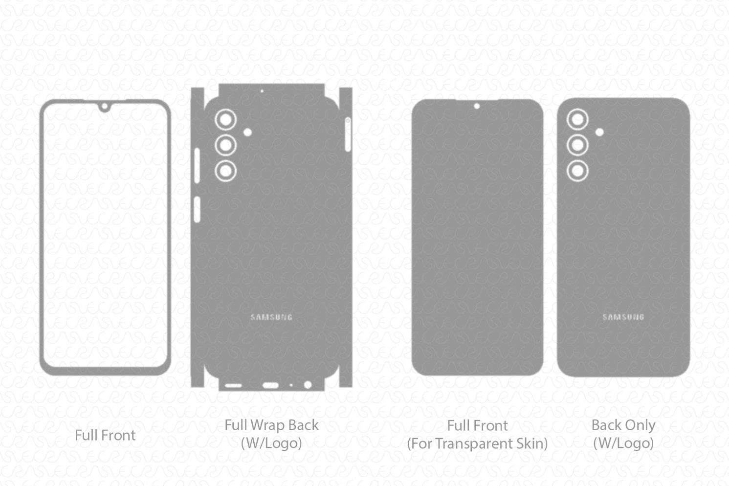 Galaxy A15 Skin CutFile Vector Template Full Wrap SVG — VecRas