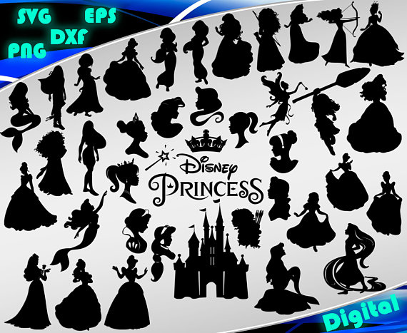 Disney Princess Silhouette Vector at Vectorified.com | Collection of ...