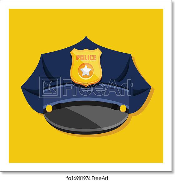 Police Hat Vector at Vectorified.com | Collection of Police Hat Vector ...