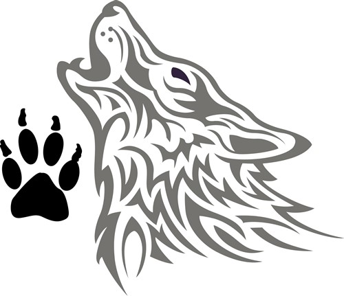 Wolf Paw Vector at Vectorified.com | Collection of Wolf Paw Vector free ...