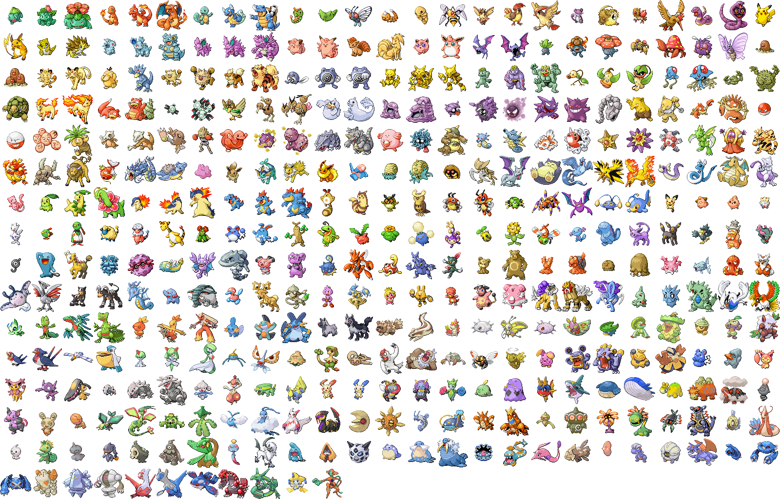 Pokemon Sprites Gen 3