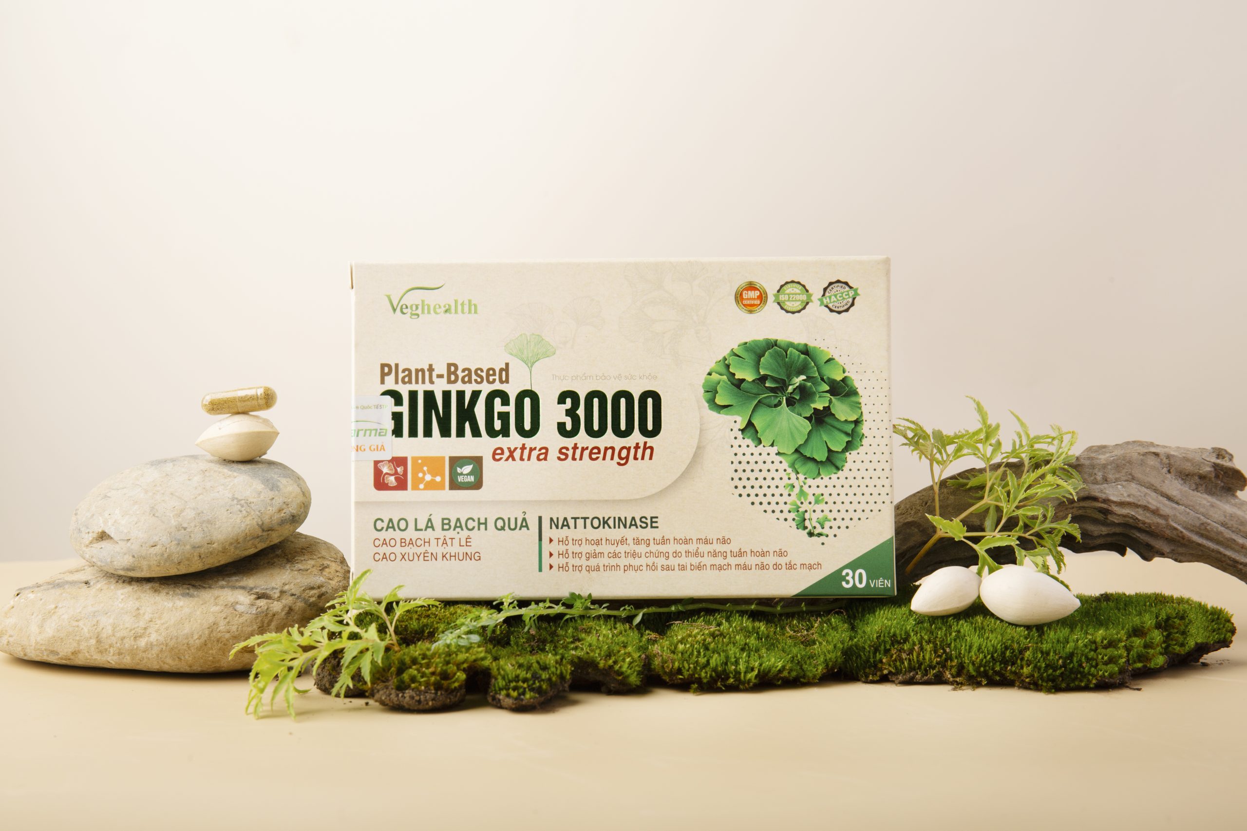 Thực phẩm bảo vệ sức khỏe PLANT - BASED GINKGO 3000 EXTRA STRENGTH