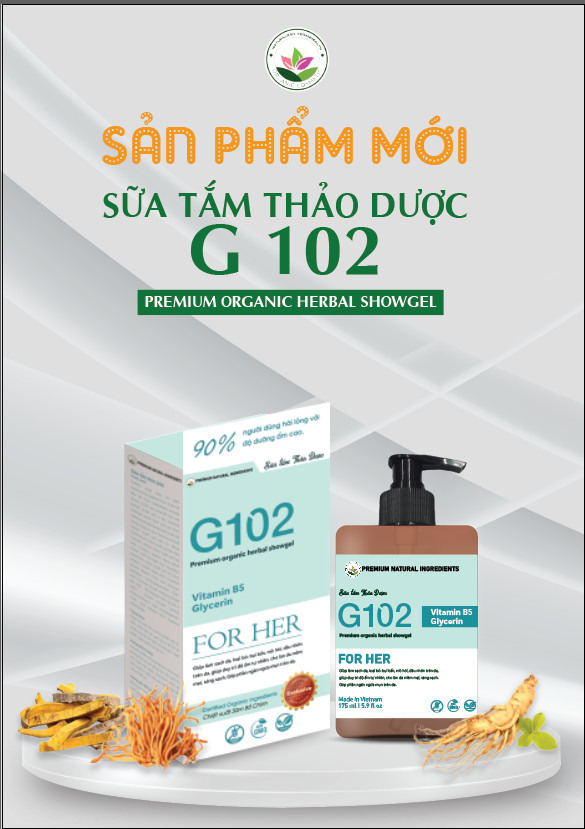 SỮA TẮM THẢO DƯỢC G102 ORGANIC HERBAL SHOWGEL