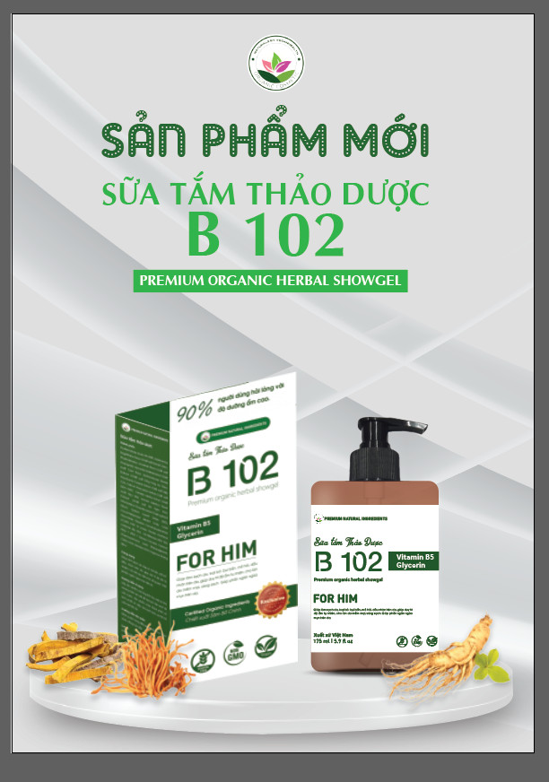 Sữa tắm thảo dược B102 Premium Organic Herbal Showgel