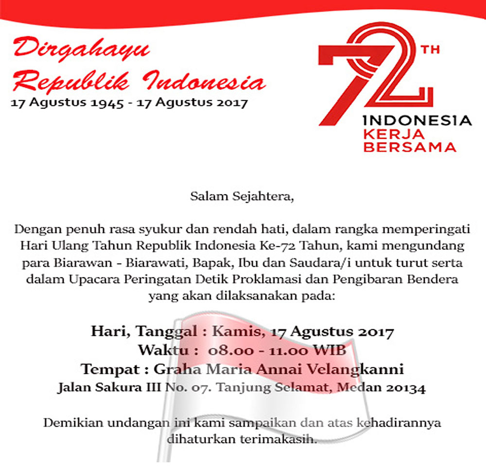 Contoh Susunan Panitia Acara 17 Agustusan Hut Kemerdekaan Republik ...