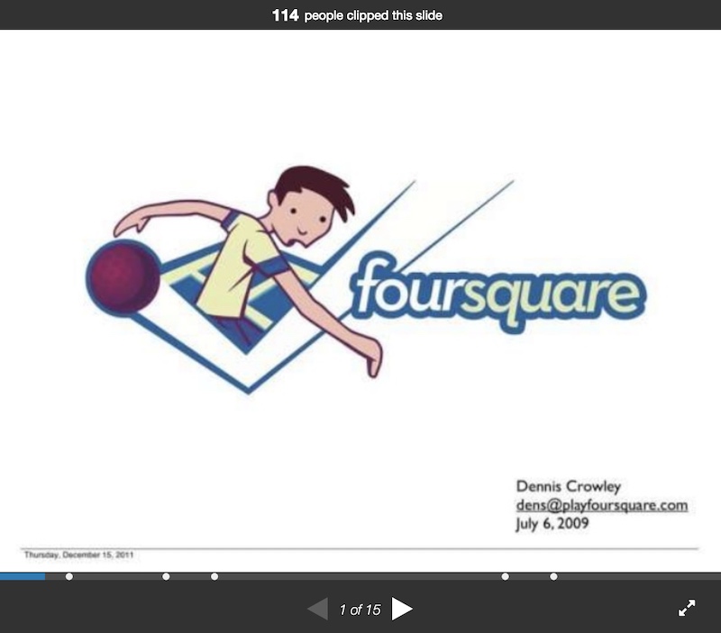 Foursquare Tech Pitch Deck Example