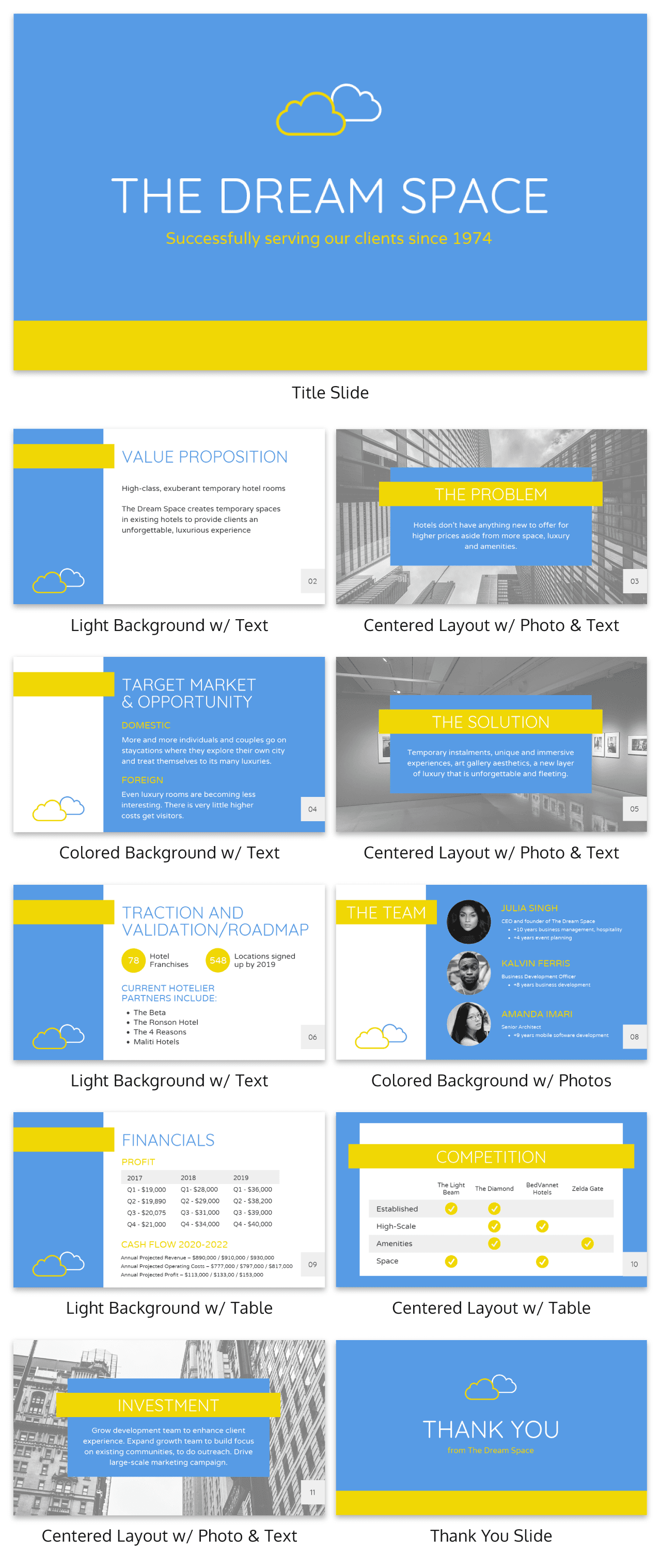 Simple Blue Investor Pitch Deck Template1