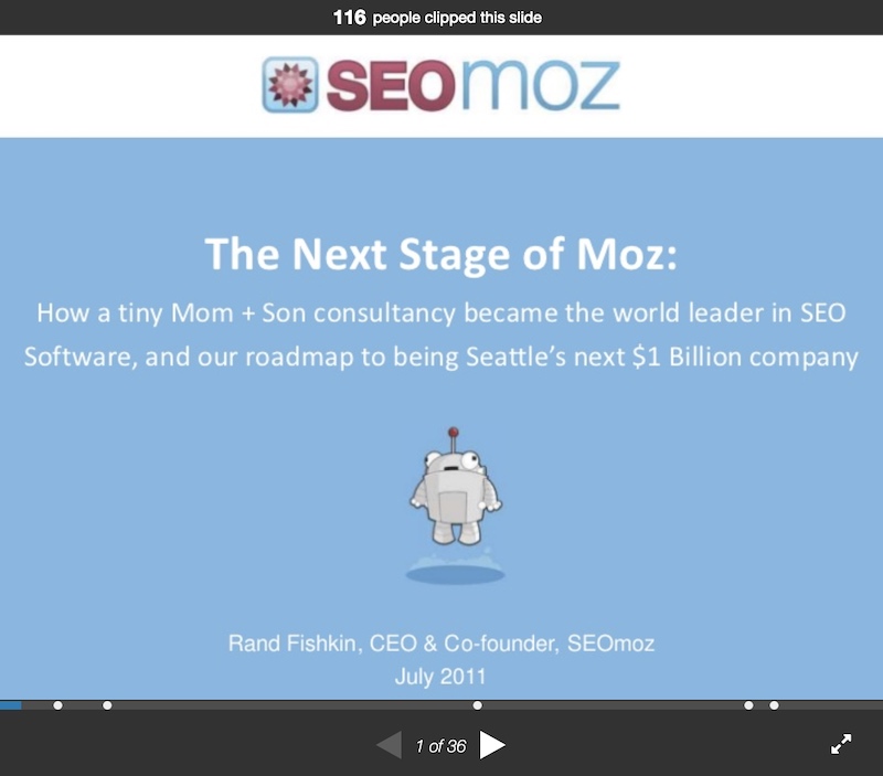 Simple Moz Pitch Deck Example