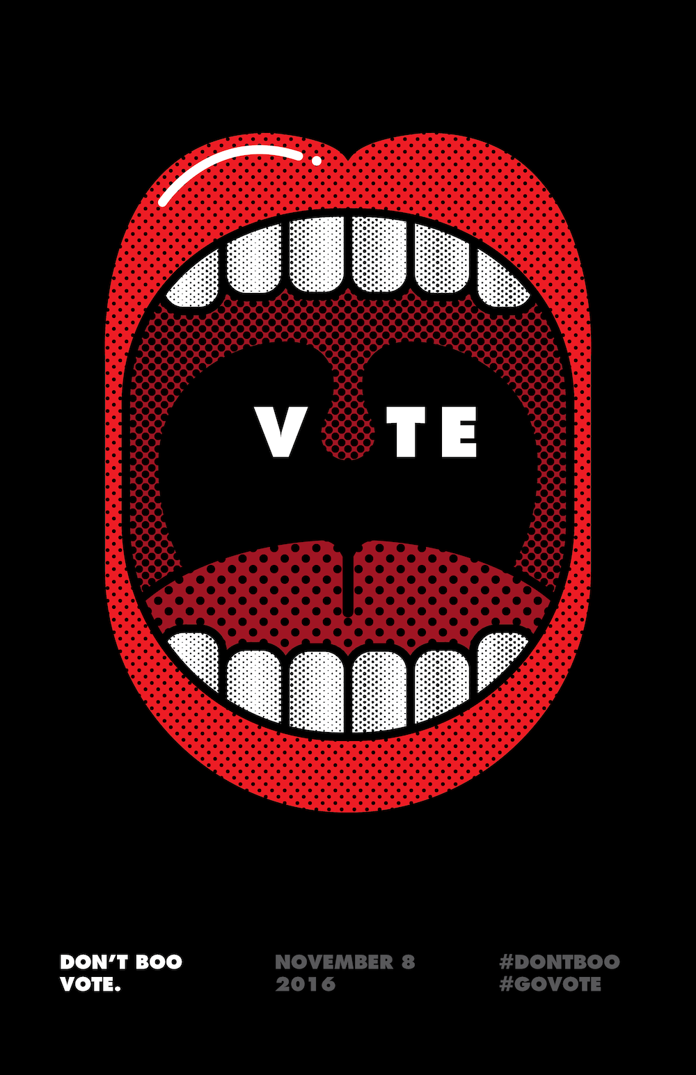 Go Vote Minimalist Poster Example