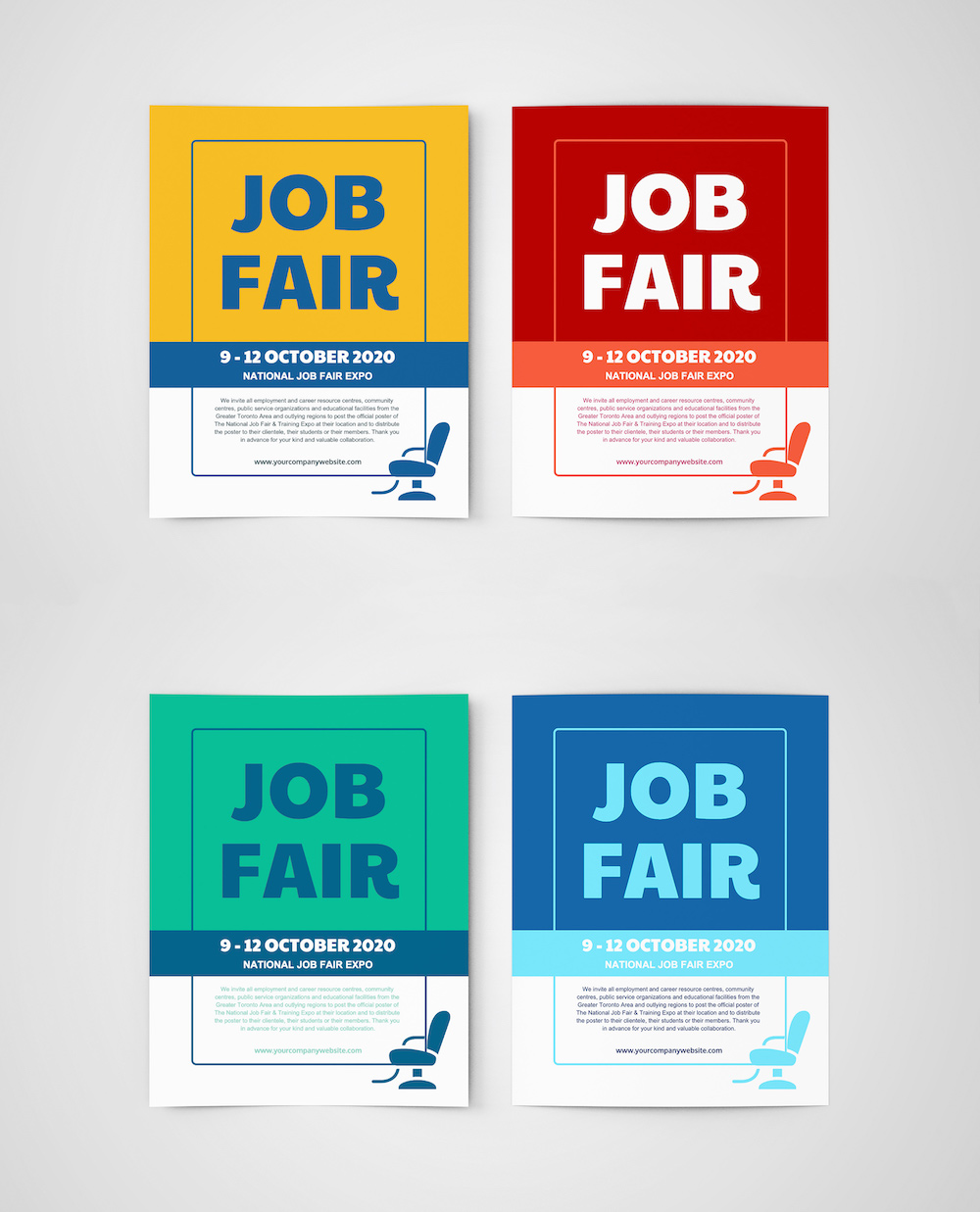 Job Fair Event Poster Template5