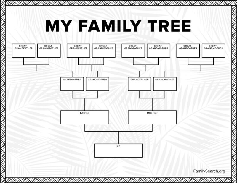 Family Tree Diagram Template Microsoft Word