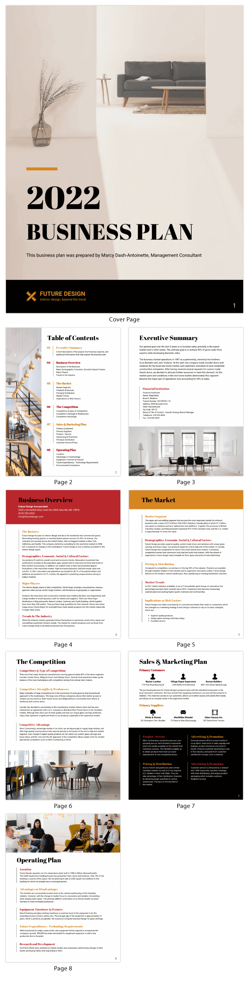 IT Business Consulting Plan Template
