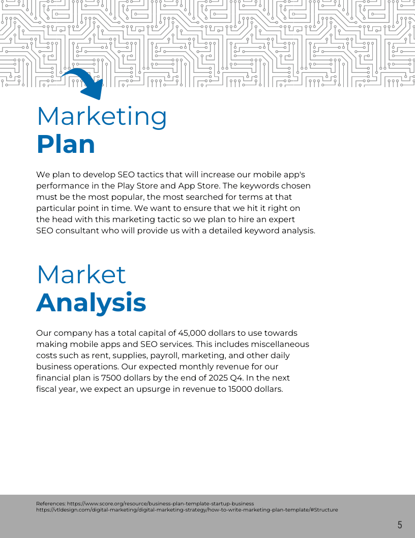 Marketing & Sales Plan